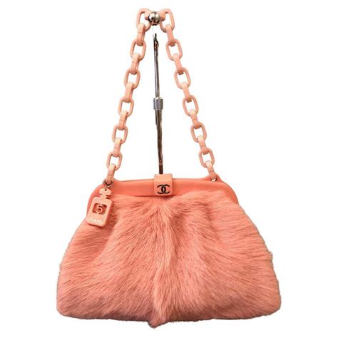 Pink Furry Chanel Bag 